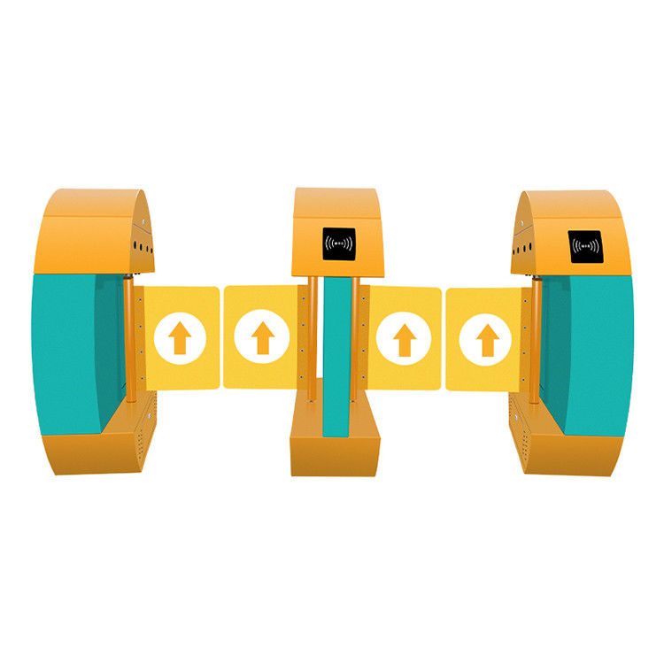 Safe Barrier Swing Turnstile สีสันสดใสพับเก็บได้ขนาดกะทัดรัด
