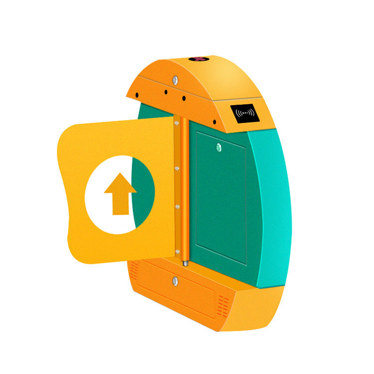 Safe Barrier Swing Turnstile สีสันสดใสพับเก็บได้ขนาดกะทัดรัด