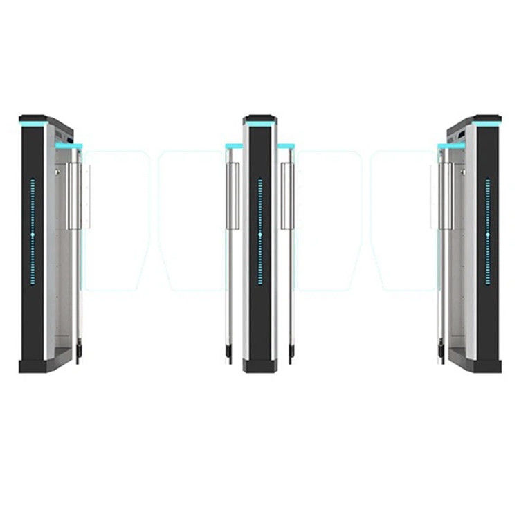 SUS304 Slim Speed ​​Gate Turnstile Entry System 40p/m-60p/m พร้อม Buzzer Alarm