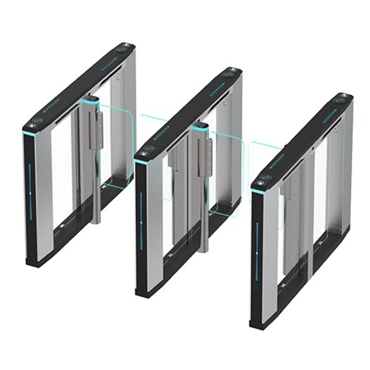 SUS304 Slim Speed ​​Gate Turnstile Entry System 40p/m-60p/m พร้อม Buzzer Alarm