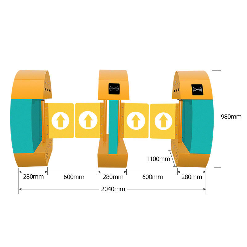 40p / นาทีโรงเรียนอนุบาล Swing Barrier Gate Turnstile 0.2s สำหรับสนามเด็กเล่น